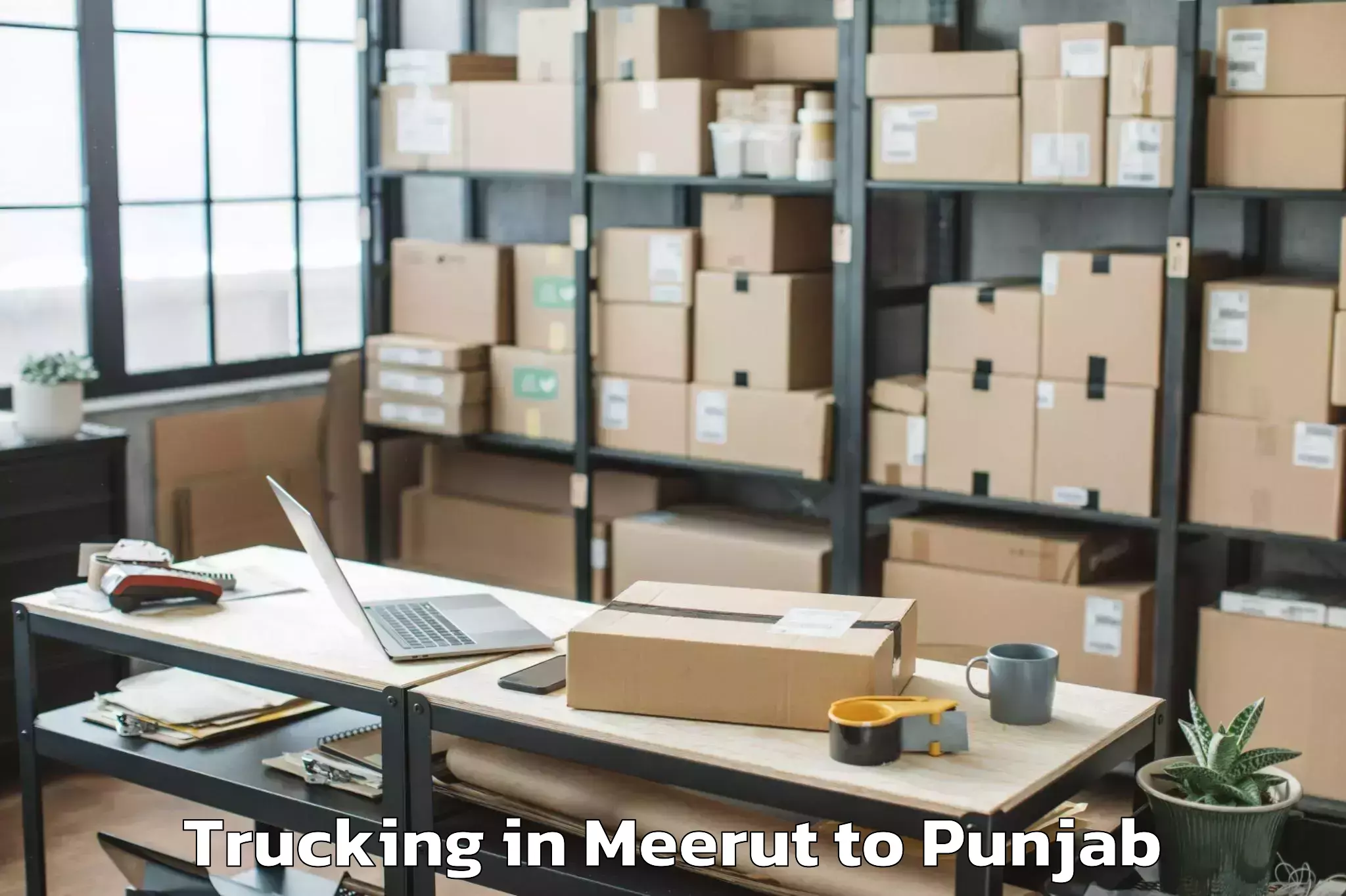 Easy Meerut to Central University Of Punjab B Trucking Booking